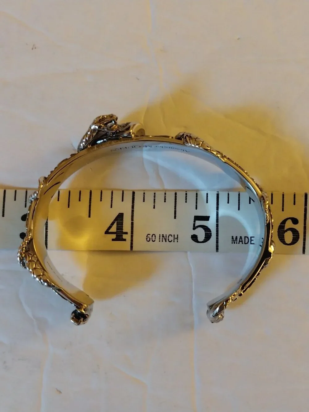 Alexander McQueen Skull and Snake Bracelet 'Antique Silver'